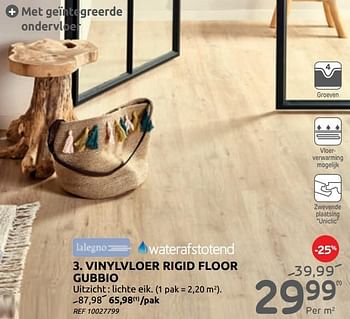 Promotions Vinylvloer rigid floor gubbio - Lalegno - Valide de 17/02/2021 à 15/03/2021 chez BricoPlanit