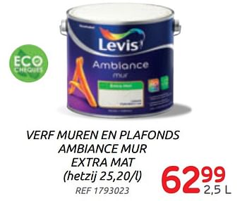 Promoties Verf muren en plafonds ambiance mur extra mat - Levis - Geldig van 17/02/2021 tot 15/03/2021 bij BricoPlanit