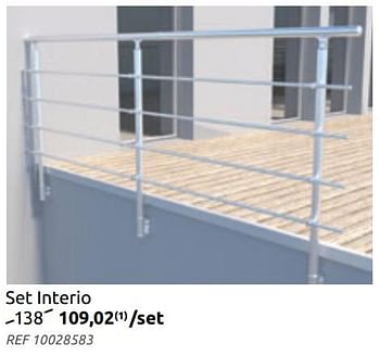 Promoties Balustrade set interio - Huismerk - BricoPlanit - Geldig van 17/02/2021 tot 15/03/2021 bij BricoPlanit