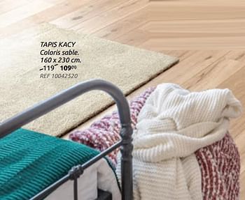 Promotions Tapis kacy coloris sable - Produit maison - BricoPlanit - Valide de 17/02/2021 à 15/03/2021 chez BricoPlanit