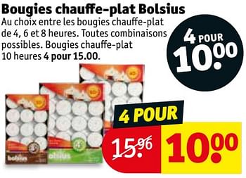 Promotions Bougies chauffe-plat bolsius - Bolsius - Valide de 16/02/2021 à 21/02/2021 chez Kruidvat