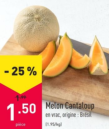 Promotions Melon cantaloup - Produit maison - Aldi - Valide de 22/02/2021 à 05/03/2021 chez Aldi