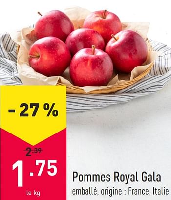 Promotions Pommes royal gala - Produit maison - Aldi - Valide de 22/02/2021 à 05/03/2021 chez Aldi