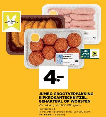 Promoties Krokante kipschnitzel schaal - Huismerk - Jumbo - Geldig van 24/02/2021 tot 02/03/2021 bij Jumbo