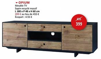 Promotions Opium meuble tv - Produit maison - Weba - Valide de 17/02/2021 à 18/03/2021 chez Weba