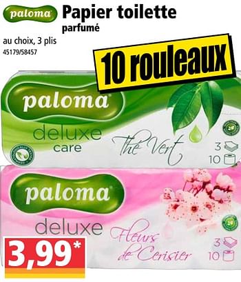Promotions Papier toilette parfumé - Paloma - Valide de 24/02/2021 à 03/03/2021 chez Norma