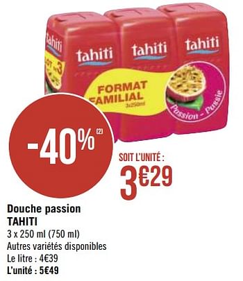 Promoties Douche passion tahiti - Palmolive Tahiti - Geldig van 15/02/2021 tot 28/02/2021 bij Géant Casino