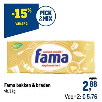 Promoties Fama bakken + braden - Fama - Geldig van 24/02/2021 tot 09/03/2021 bij Makro