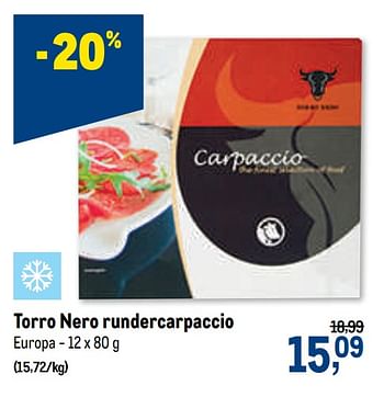 Promotions Torro nero rundercarpaccio - Torro nero - Valide de 24/02/2021 à 09/03/2021 chez Makro