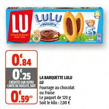 Promotions La barquette lulu lu - Lu - Valide de 17/02/2021 à 28/02/2021 chez Coccinelle