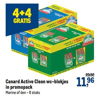Promoties Canard active clean wc-blokjes - Canard WC - Geldig van 24/02/2021 tot 09/03/2021 bij Makro