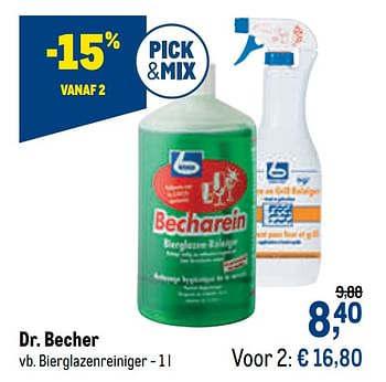 Promoties Dr. becher bierglazenreiniger - Dr. Becher - Geldig van 24/02/2021 tot 09/03/2021 bij Makro