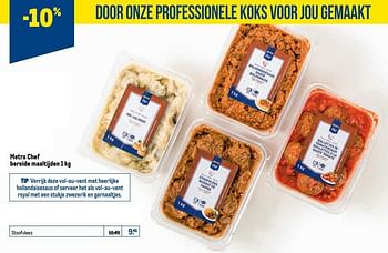 Promoties Metro chef bereide maaltijden stoofvlees - Huismerk - Makro - Geldig van 24/02/2021 tot 09/03/2021 bij Makro