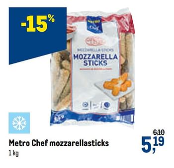 Promotions Metro chef mozzarellasticks - Produit maison - Makro - Valide de 24/02/2021 à 09/03/2021 chez Makro