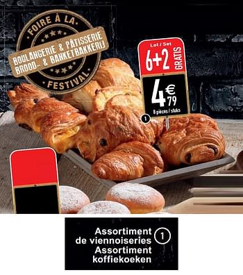 Promoties Assortiment de viennoiseries assortiment koffiekoeken - Huismerk - Cora - Geldig van 23/02/2021 tot 01/03/2021 bij Cora