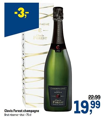 Promotions Clovis forest champagne - Champagne - Valide de 24/02/2021 à 09/03/2021 chez Makro