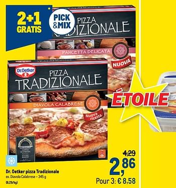 Promotions Dr. oetker pizza tradizionale diavola calabrese - Dr. Oetker - Valide de 24/02/2021 à 09/03/2021 chez Makro