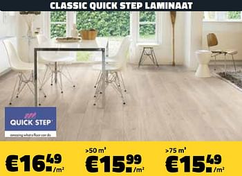 Promoties Classic quick step laminaat - QuickStep - Geldig van 01/02/2021 tot 28/02/2021 bij Bouwcenter Frans Vlaeminck