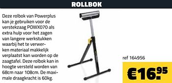 Promoties Rolbok powx0700t - Powerplus - Geldig van 01/02/2021 tot 28/02/2021 bij Bouwcenter Frans Vlaeminck