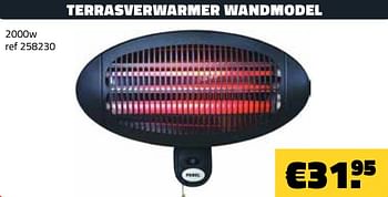 Promoties Terrasverwarmer wandmodel - Huismerk - Bouwcenter Frans Vlaeminck - Geldig van 01/02/2021 tot 28/02/2021 bij Bouwcenter Frans Vlaeminck