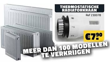 Promotions Thermostatische radiatorkraan - Produit maison - Bouwcenter Frans Vlaeminck - Valide de 01/02/2021 à 28/02/2021 chez Bouwcenter Frans Vlaeminck