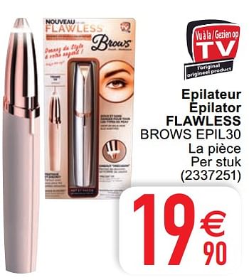 Promoties Epilateur epilator flawless brows epil30 - Flawless - Geldig van 23/02/2021 tot 08/03/2021 bij Cora