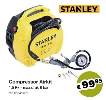 Promoties Stanley compressor airkit - Stanley - Geldig van 15/02/2021 tot 14/03/2021 bij Europoint