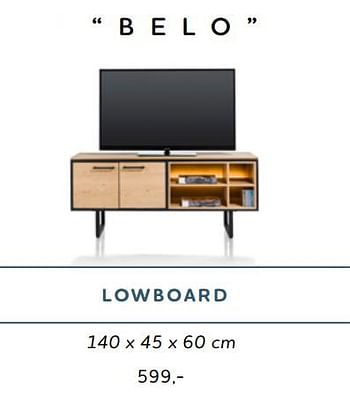 Promoties Belo lowboard - Huismerk - Xooon - Geldig van 05/02/2021 tot 21/03/2021 bij Xooon