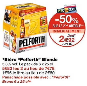 Promotions Bière pelforth blonde - Pelforth - Valide de 17/02/2021 à 28/02/2021 chez MonoPrix