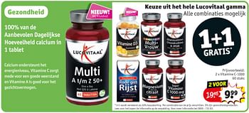 Promotions Vitamine c-1000 - Lucovitaal - Valide de 23/02/2021 à 07/03/2021 chez Kruidvat
