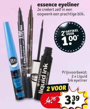 opzettelijk Wrok Kruipen Essence Liquid ink eyeliner - Promotie bij Kruidvat