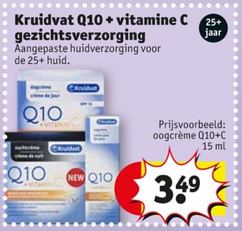 Promoties Oogcrème q10+c - Huismerk - Kruidvat - Geldig van 23/02/2021 tot 07/03/2021 bij Kruidvat