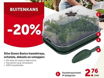 Promoties Kweektrayschotel m bladgroen - Huismerk - Aveve - Geldig van 24/02/2021 tot 06/03/2021 bij Aveve