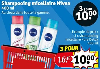 Promotions Shampooing micellaire nivea - Nivea - Valide de 23/02/2021 à 07/03/2021 chez Kruidvat