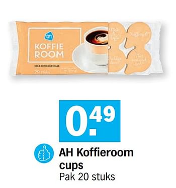 Promoties Ah koffieroom cups - Huismerk - Albert Heijn - Geldig van 22/02/2021 tot 28/02/2021 bij Albert Heijn