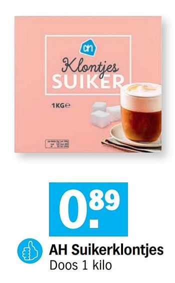 Promoties Ah suikerklontjes - Huismerk - Albert Heijn - Geldig van 22/02/2021 tot 28/02/2021 bij Albert Heijn