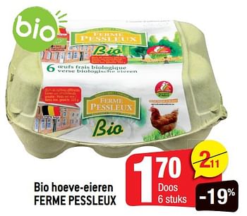 Promoties Bio hoeve-eieren ferme pessleux - Ferme Pessleux - Geldig van 24/02/2021 tot 02/03/2021 bij Smatch