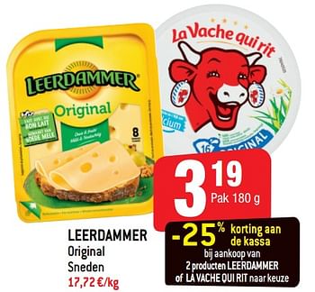 Promotions Leerdammer original sneden - Leerdammer - Valide de 24/02/2021 à 02/03/2021 chez Smatch