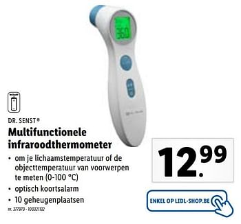 Promoties Dr. senst multifunctionele infraroodthermometer - Dr. Senst - Geldig van 01/03/2021 tot 06/03/2021 bij Lidl
