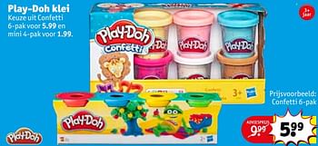 Promoties Play-doh klei confetti - Play-Doh - Geldig van 23/02/2021 tot 07/03/2021 bij Kruidvat
