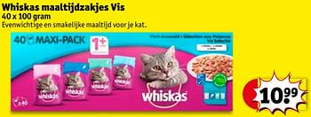 Promoties Whiskas maaltijdzakjes vis - Whiskas - Geldig van 23/02/2021 tot 07/03/2021 bij Kruidvat