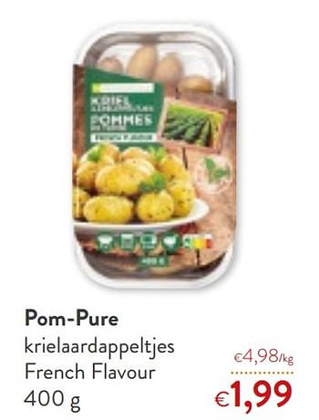 Promotions Pom-pure krielaardappeltjes french flavour - Pom-Pure - Valide de 24/02/2021 à 09/03/2021 chez OKay