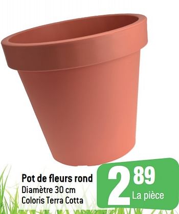 Promoties Pot de fleurs rond - Huismerk - Smatch - Geldig van 24/02/2021 tot 09/03/2021 bij Smatch