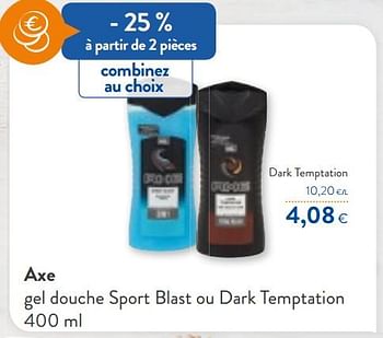 Promoties Axe dark temptation - Axe - Geldig van 24/02/2021 tot 09/03/2021 bij OKay