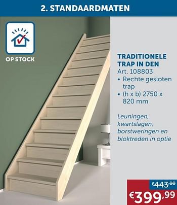 Promoties Traditionele trap in den - Huismerk - Zelfbouwmarkt - Geldig van 02/03/2021 tot 29/03/2021 bij Zelfbouwmarkt