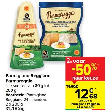 Promoties Parmigiano reggiano parmareggio - Parmareggio - Geldig van 24/02/2021 tot 08/03/2021 bij Carrefour