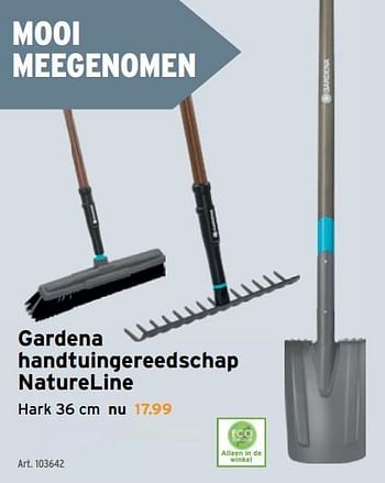 Promoties Gardena handtuingereedschap natureline hark - Gardena - Geldig van 03/03/2021 tot 16/03/2021 bij Gamma