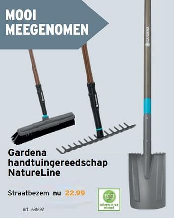 Promoties Gardena handtuingereedschap natureline straatbezem - Gardena - Geldig van 03/03/2021 tot 16/03/2021 bij Gamma