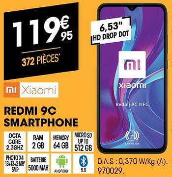 Promoties Xiaomi redmi 9c smartphone - Xiaomi - Geldig van 24/02/2021 tot 14/03/2021 bij Electro Depot