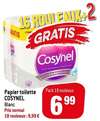 Promotions Papier toilette cosynel - Cosynel - Valide de 24/02/2021 à 02/03/2021 chez Match